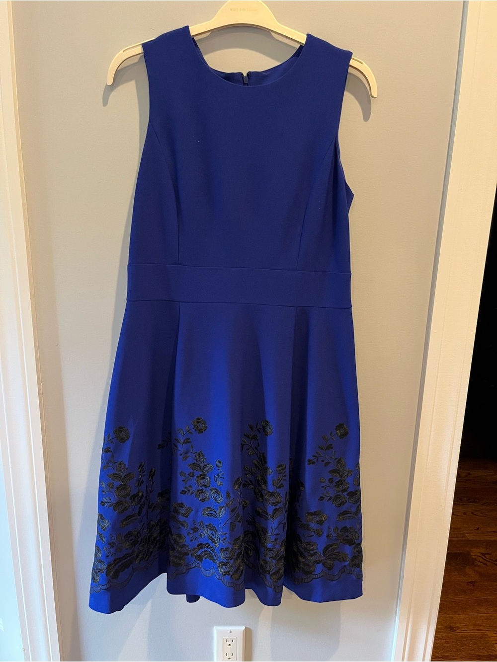 Calvin Klein Floral Hem Fit & Flare Dress